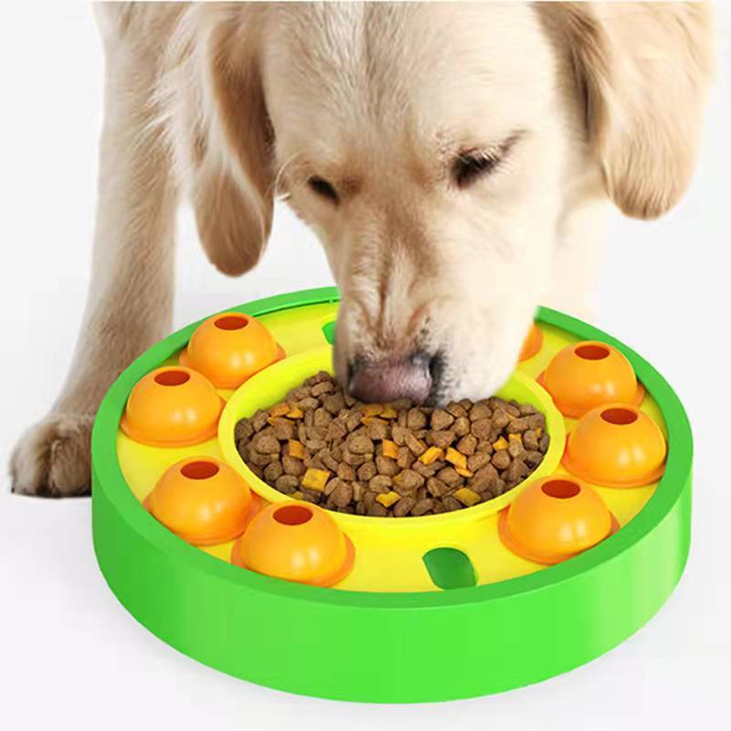 Interactive Dog Puzzle Toy: Slow Feeder & Training Game Bowl