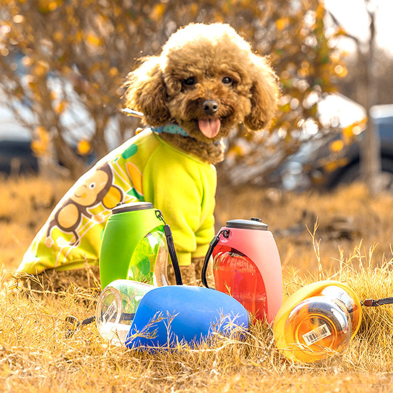 Portable Pet Water Bottle & Bowl for Dogs