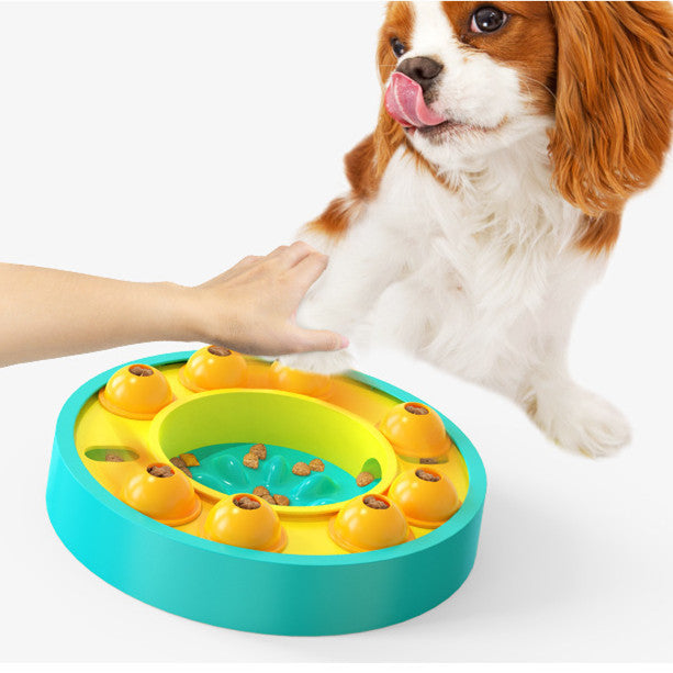 Interactive Dog Puzzle Toy: Slow Feeder & Training Game Bowl